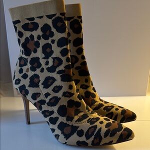 Leopard Print Ankle Boots